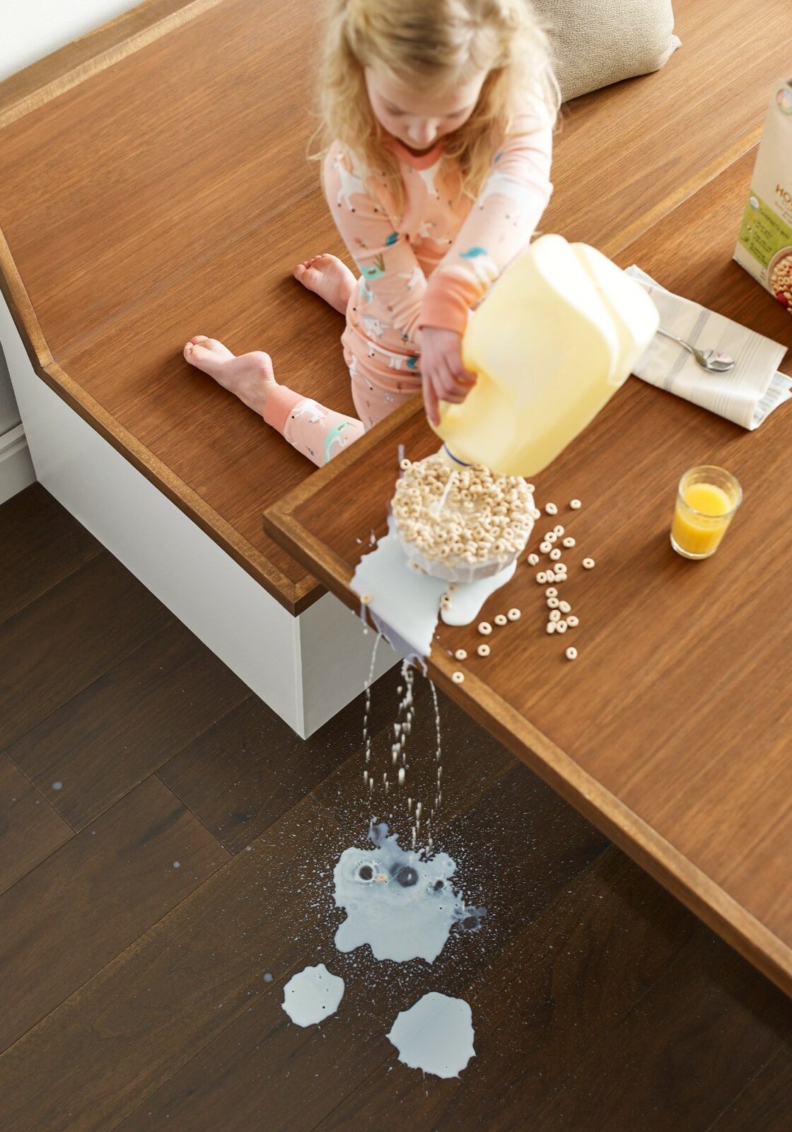 Milk spill cleaning | T And H Floor Store